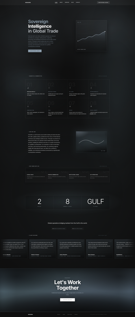HESURA website preview