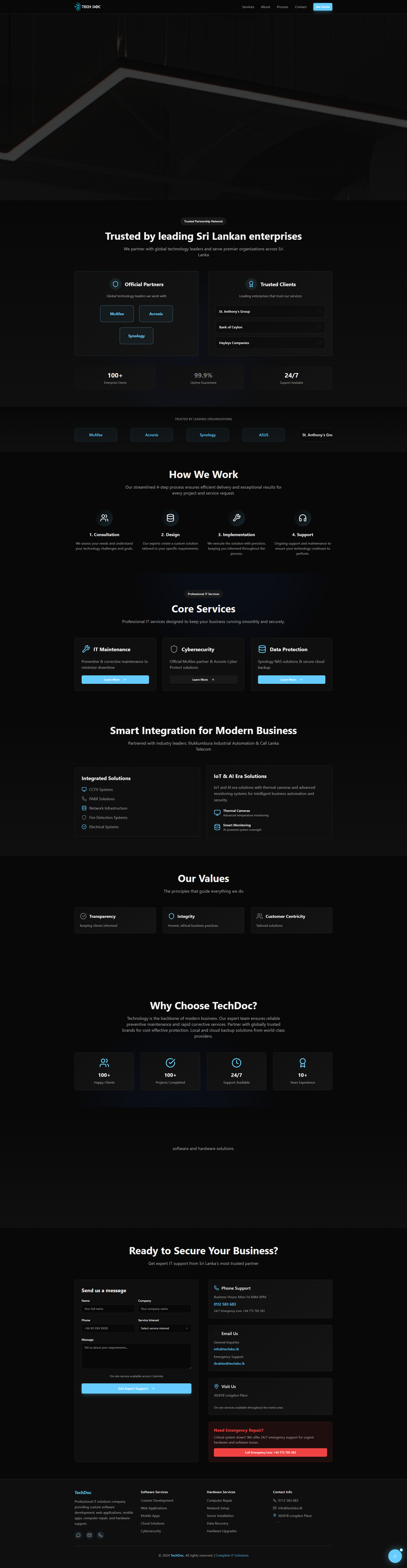 TechDoc website preview